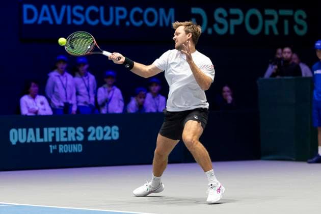 Davis Cup: Deutschland - Peru, 07.02.2026 Krawietz GER) während des Davis Cup Davis Cup: Deutschland - Peru im CASTELLO am February 7, 2026 in Duesseldorf, Germany. Copyright: xBEAUTIFULxSPORTS KennyxBeelex