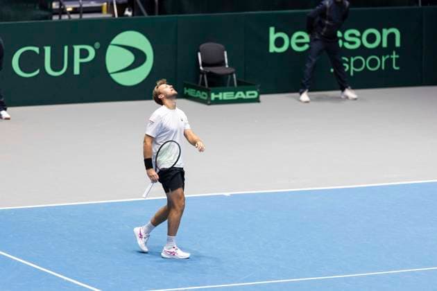 Davis Cup: Deutschland - Peru, 07.02.2026 Krawietz GER) während des Davis Cup Davis Cup: Deutschland - Peru im CASTELLO am February 7, 2026 in Duesseldorf, Germany. Copyright: xBEAUTIFULxSPORTS KennyxBeelex
