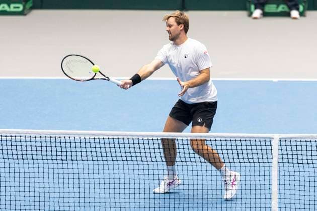 Davis Cup: Deutschland - Peru, 07.02.2026 Krawietz GER) während des Davis Cup Davis Cup: Deutschland - Peru im CASTELLO am February 7, 2026 in Duesseldorf, Germany. Copyright: xBEAUTIFULxSPORTS KennyxBeelex
