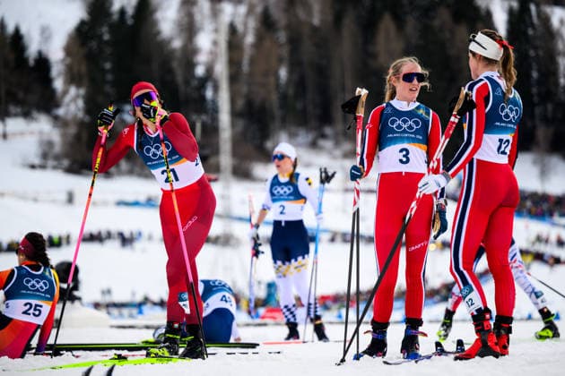 260207 Anja Weber of Switzerland, Karoline Simpson-Larsen of Norway and Kristin Austgulen Fosnaes of Norway look dejected after the women s 20 km cross-country skiing skiathlon during day 1 of the 2026 Winter Olympics on February 7, 2026 in Val di Fiemme. Photo: Maxim Thore BILDBYRAN kod MT MT0961 skidor cross-country skiing langrenn Olympic Games, Olympische Spiele, Olympia, OS olympics winter olympics os ol olympiska spel vinter-os olympiske leker milano cortina 2026 milan cortina 2026 milano cortina 2026 olympic games milano cortina 2026 winter olympic games milano cortina-os milano cortina-ol vinter-ol 1 bbeng skiathlon dam norge depp *** 260207 Anja Weber of Switzerland, Karoline Simpson Larsen of Norway and Kristin Austgulen Fosnaes of Norway look dejected after the women s 20 km cross country skiing skiathlon during day 1 of the 2026 Winter Olympics on February 7, 2026 in Val di Fiemme Photo Maxim Thore BILDBYRAN kod MT MT0961 skidor cross country skiing langrenn olympic games olympics winter olympics os ol olympiska spel vinter os olympiske leker milano cortina 2026 milan cortina 2026 milano cortina 2026 olympic games milano cortina 2026 winter olympic games milano cortina os milano cortina ol vinter ol 1 bbeng skiathlon dam norge depp  Copyright: MAXIMxTHORE BB260207MT074