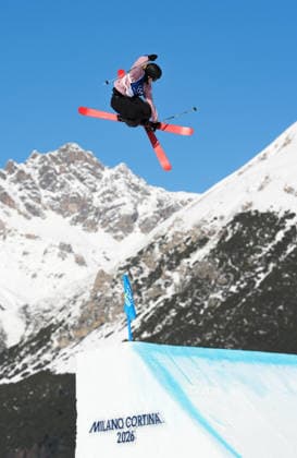 (260207) -- LIVIGNO, Feb. 7, 2026 -- Anni Karava of Finland competes during the freestyle skiing women s freeski slopestyle qualification of the Milan-Cortina 2026 Olympic Winter games, Winterspiele,Spiele, Summer games in Livigno, Italy, Feb. 7, 2026. ) (MICO2026)ITALY-LIVIGNO-OLYMPIC WINTER GAMES-FREESTYLE SKIING-WOMEN S FREESKI SLOPESTYLE WuxHuiwo 