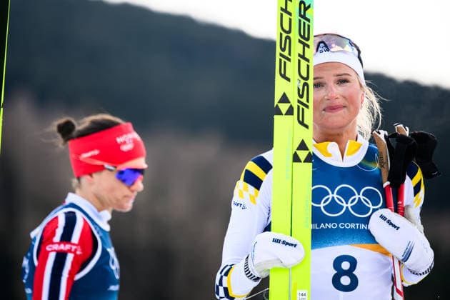 260207 Heidi Weng of Norway and Frida Karlsson of Sweden after the women s 20 km cross-country skiing skiathlon during day 1 of the 2026 Winter Olympics on February 7, 2026 in Val di Fiemme. Photo: Maxim Thore BILDBYRAN kod MT MT0961 skidor cross-country skiing langrenn Olympic Games, Olympische Spiele, Olympia, OS olympics winter olympics os ol olympiska spel vinter-os olympiske leker milano cortina 2026 milan cortina 2026 milano cortina 2026 olympic games milano cortina 2026 winter olympic games milano cortina-os milano cortina-ol vinter-ol 1 bbeng skiathlon dam sverige norge *** 260207 Heidi Weng of Norway and Frida Karlsson of Sweden after the women s 20 km cross country skiing skiathlon during day 1 of the 2026 Winter Olympics on February 7, 2026 in Val di Fiemme Photo Maxim Thore BILDBYRAN kod MT MT0961 skidor cross country skiing langrenn olympic games olympics winter olympics os ol olympiska spel vinter os olympiske leker milano cortina 2026 milan cortina 2026 milano cortina 2026 olympic games milano cortina 2026 winter olympic games milano cortina os milano cortina ol vinter ol 1 bbeng skiathlon dam sverige norge  Copyright: MAXIMxTHORE BB260207MT081