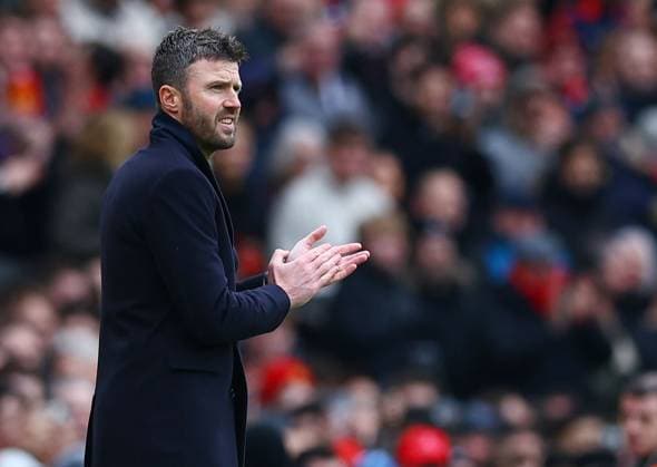 Manchester United, ManU caretaker manager Michael Carrick applauds Manchester United v Tottenham Hotspur, Premier League, Football, Old Trafford, Manchester, UK - 07 Feb 2026Manchester Old Trafford United Kingdom EDITORIAL USE ONLY No use with unauthorised audio, video, data, fixture lists, club league logos or live services. Online in-match use limited to 120 images, no video emulation. No use in betting, games or single club league player publications. Copyright: xMattxWest Shutterstockx 16524093ag