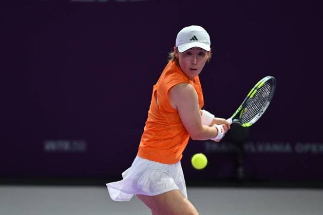 Saisai Zheng and Xinyu Wang of China play against Sara Sorribes Tormo of Spain and Kamilla Rakhimova of Uzbekistan during the Transylvania Open 2026 double final, a WTA250 Tournament, at BT Arena, in Cluj-Napoca, Romania, February 07, 2025. Transylvania Open 2026 - WTA, Tennis Damen 250 Tournament - Double FinalCluj Napoca Romania  Copyright: xAlexxNicodim Shutterstockx 16526889bw