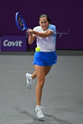 Sara Sorribes Tormo of Spain and Kamilla Rakhimova of Uzbekistan play against Saisai Zheng and Xinyu Wang of China during the Transylvania Open 2026 double final, a WTA250 Tournament, at BT Arena, in Cluj-Napoca, Romania, February 07, 2025. Transylvania Open 2026 - WTA, Tennis Damen 250 Tournament - Double FinalCluj Napoca Romania  Copyright: xAlexxNicodim Shutterstockx 16526889cj