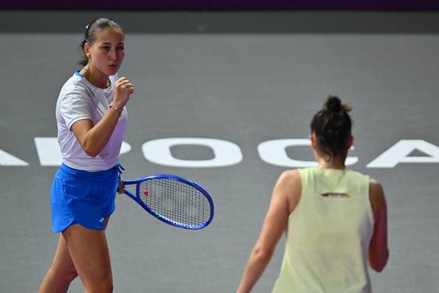 Sara Sorribes Tormo of Spain and Kamilla Rakhimova of Uzbekistan play against Saisai Zheng and Xinyu Wang of China during the Transylvania Open 2026 double final, a WTA250 Tournament, at BT Arena, in Cluj-Napoca, Romania, February 07, 2025. Transylvania Open 2026 - WTA, Tennis Damen 250 Tournament - Double FinalCluj Napoca Romania  Copyright: xAlexxNicodim Shutterstockx 16526889cm