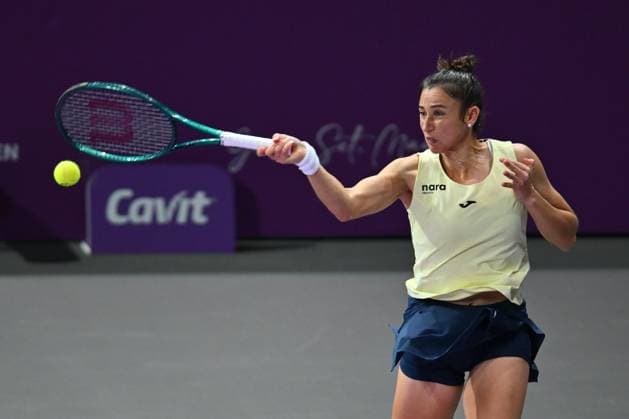 Sara Sorribes Tormo of Spain and Kamilla Rakhimova of Uzbekistan play against Saisai Zheng and Xinyu Wang of China during the Transylvania Open 2026 double final, a WTA250 Tournament, at BT Arena, in Cluj-Napoca, Romania, February 07, 2025. Transylvania Open 2026 - WTA, Tennis Damen 250 Tournament - Double FinalCluj Napoca Romania  Copyright: xAlexxNicodim Shutterstockx 16526889cn