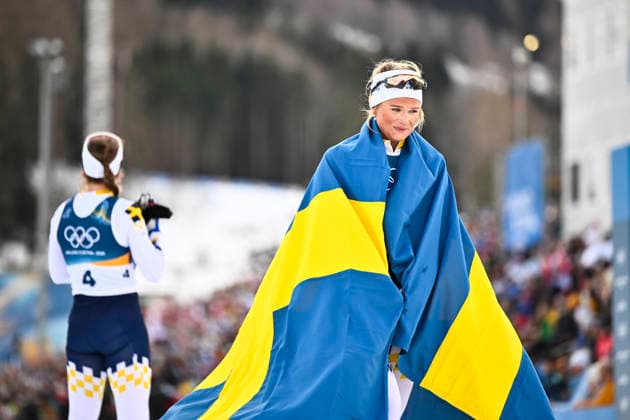 VAL DI FIEMME, ITALY 20260207 Sweden s Frida Karlsson takes gold in the women s skiathlon 10+10 km during the Winter Olympics in Val di Femme in Italy. VAL DI FIEMME ITALY x10430x *** VAL DI FIEMME, ITALY 20260207 Sweden s Frida Karlsson takes gold in the women s skiathlon 10 10 km during the Winter Olympics in Val di Femme in Italy VAL DI FIEMME ITALY x10430x  Copyright: xChristinexOlsson TTx OLYMPICS 2026 SKIING