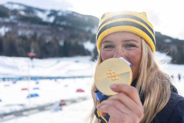 Cross-Country Skiing - Milano Cortina 2026 Winter Olympics: Day 1 Frida Karlsson during Milano Cortina 2026 Winter Olympics Women™s skiathlon at Tesero Cross-Country Skiing Stadium in Val di Fiemme on February 7, 2026 Val di Fiemme Italy  Copyright: xFotoxOlimpikx originalFilename:jastrzebowski-crosscou260207_npB6v.jpg