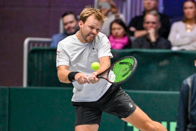 Kevin Krawietz (GER) 07.02.2026 Tennis Davis Cup Qualifiers 2026 Deutschland vs Peru , Castello, Duesseldorf,