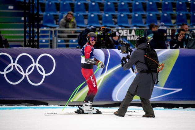 OLYMPICS - Winter Olympic Games, Olympische Spiele, Olympia, OS Milano Cortina 2026 CORTINA D AMPEZZO,ITALY,07.FEB.26 - OLYMPICS, ALPINE SKIING - Winter Olympic Games Milano Cortina 2026, preview, downhill training, women. Image shows Cornelia Huetter (AUT).  GEPAxpictures xAlexanderxSolc