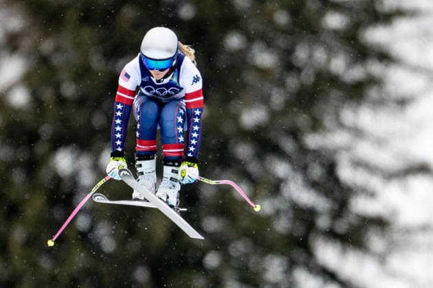 OLYMPICS - Winter Olympic Games, Olympische Spiele, Olympia, OS Milano Cortina 2026 CORTINA D AMPEZZO,ITALY,07.FEB.26 - OLYMPICS, ALPINE SKIING - Winter Olympic Games Milano Cortina 2026, preview, downhill training, women. Image shows Lindsey Vonn (USA).  GEPAxpictures xAlexanderxSolc
