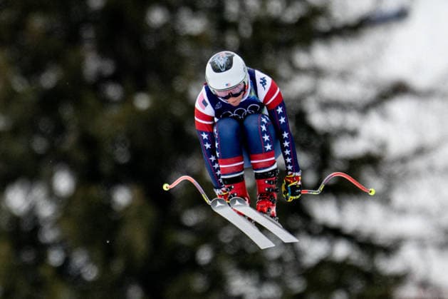 OLYMPICS - Winter Olympic Games, Olympische Spiele, Olympia, OS Milano Cortina 2026 CORTINA D AMPEZZO,ITALY,07.FEB.26 - OLYMPICS, ALPINE SKIING - Winter Olympic Games Milano Cortina 2026, preview, downhill training, women. Image shows Breezy Johnson (USA).  GEPAxpictures xAlexanderxSolc
