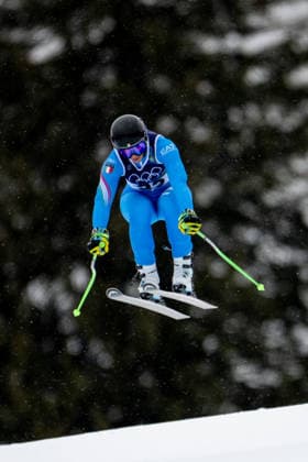 OLYMPICS - Winter Olympic Games, Olympische Spiele, Olympia, OS Milano Cortina 2026 CORTINA D AMPEZZO,ITALY,07.FEB.26 - OLYMPICS, ALPINE SKIING - Winter Olympic Games Milano Cortina 2026, preview, downhill training, women. Image shows Elena Curtoni (ITA).  GEPAxpictures xAlexanderxSolc