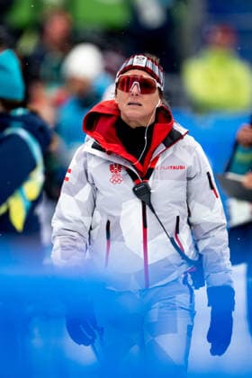 OLYMPICS - Winter Olympic Games, Olympische Spiele, Olympia, OS Milano Cortina 2026 CORTINA D AMPEZZO,ITALY,07.FEB.26 - OLYMPICS, ALPINE SKIING - Winter Olympic Games Milano Cortina 2026, preview, downhill training, women. Image shows press officer Manuela Riegeler (Ski Austria).  GEPAxpictures xAlexanderxSolc