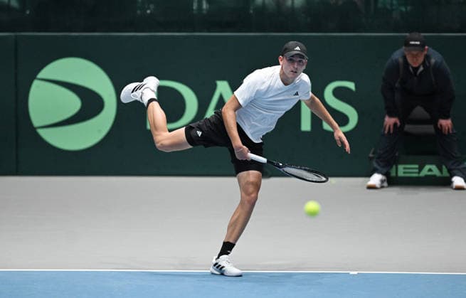 2026 Davis Cup Qualifiers , Düsseldorf Germany Germany vs. Peru Day 2 Match 3 4.Match Justin Engel (GER) vs. Gonzalo Bueno (PER)