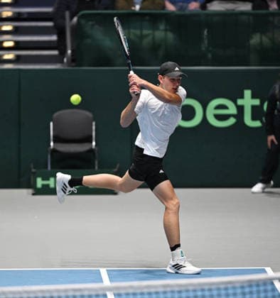 2026 Davis Cup Qualifiers , Düsseldorf Germany Germany vs. Peru Day 2 Match 3 4.Match Justin Engel (GER) vs. Gonzalo Bueno (PER)