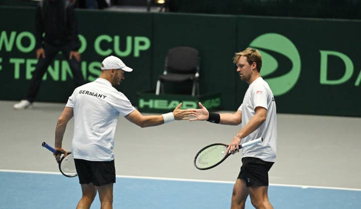 2026 Davis Cup Qualifiers , Düsseldorf Germany Germany vs. Peru Day 2 Match 3 3.Match Kevin Krawietz (GER) Tim Puetz (GER) vs. Ignacio Buse (PER) Arklon Huertas del Pino (PER)