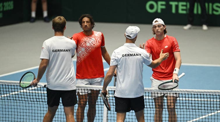 2026 Davis Cup Qualifiers , Düsseldorf Germany Germany vs. Peru Day 2 Match 3 3.Match Kevin Krawietz (GER) Tim Puetz (GER) vs. Ignacio Buse (PER) Arklon Huertas del Pino (PER)
