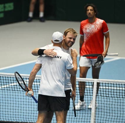 2026 Davis Cup Qualifiers , Düsseldorf Germany Germany vs. Peru Day 2 Match 3 3.Match Kevin Krawietz (GER) Tim Puetz (GER) vs. Ignacio Buse (PER) Arklon Huertas del Pino (PER)