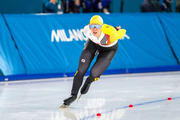 2026-02-07 - Milano Cortina 2026 Winter Olympics 3000m Women MILAN, ITALY - FEBRUARY 7: Sandrine Tas of Belgium during the Milano Cortina 2026 Winter Olympics at the Milano Speed skating, Eisschnelllauf Arena on February 7, 2026 in Milan, Italy Milan Milano Speed Skating Arena Italy Content not available for redistribution in The Netherlands directly or indirectly through any third parties. Copyright: xAndrexWeeningx