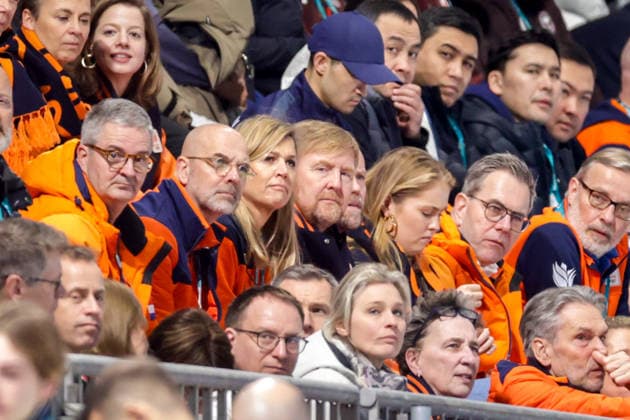 2026-02-07 Speed skating, Eisschnelllauf - Milano Cortina 2026 Winter Olympics - Day 1 MILAN, ITALY - FEBRUARY 7: Queen Maxima of the Netherlands, King Willem-Alexander of The Netherlands competing in the Women s 3000m during Day 1 of Speed Skating - Milano Cortina 2026 Winter Olympics at Milano Speed Skating Stadium on February 7, 2026 in Milan, Italy. (Photo by Joris Verwijst BSR Agency) Milan Italy Content not available for redistribution in The Netherlands directly or indirectly through any third parties. Copyright: xBSRxAgencyx