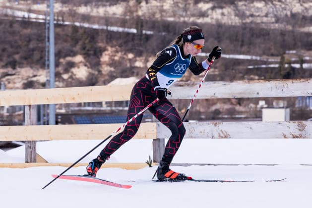 TESERO, ITALY - FEBRUARY 7: Pia Fink (Germany) during the Cross-Country Skiing Women s 10km + 10km Skiathlon at the Milano Cortina 2026 Olympics at Tesero Cross-Country Skiing Stadium on day 2 of the Milano Cortina 2026 Olympics on February 7, 2026 in Tesero, Italy. Editorial use only. Trentino-Suedtirol Italy Copyright: xSteffiexWunderlx