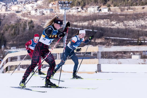 TESERO, ITALY - FEBRUARY 7: Helen Hoffmann (Germany) during the Cross-Country Skiing Women s 10km + 10km Skiathlon at the Milano Cortina 2026 Olympics at Tesero Cross-Country Skiing Stadium on day 2 of the Milano Cortina 2026 Olympics on February 7, 2026 in Tesero, Italy. Editorial use only. Trentino-Suedtirol Italy Copyright: xSteffiexWunderlx