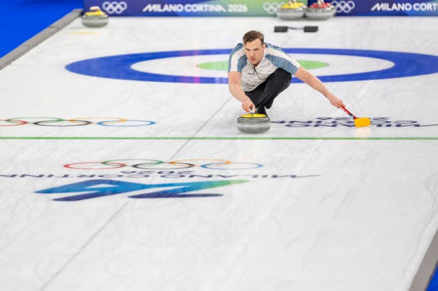 260207 competes in a round robin mixed doubles curling match during day 1 of the 2026 Winter Olympics on February 7, 2026 in Cortina. Photo: Jon Olav Nesvold BILDBYRAN COP 217 JE0110 curling Olympic Games, Olympische Spiele, Olympia, OS olympics winter olympics os ol olympiska spel vinter-os olympiske leker milano cortina 2026 milan cortina 2026 milano cortina 2026 olympic games milano cortina 2026 winter olympic games milano cortina-os milano cortina-ol vinter-ol 1 bbeng *** 260207 competes in a round robin mixed doubles curling match during day 1 of the 2026 Winter Olympics on February 7, 2026 in Cortina Photo Jon Olav Nesvold BILDBYRAN COP 217 JE0110 curling olympic games olympics winter olympics os ol olympiska spel vinter os olympiske leker milano cortina 2026 milan cortina 2026 milano cortina 2026 olympic games milano cortina 2026 winter olympic games milano cortina os milano cortina ol vinter ol 1 bbeng  Copyright: JONxOLAVxNESVOLD BB260207JE054