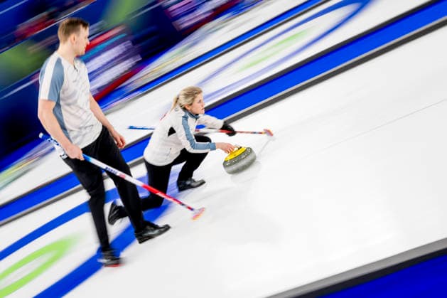 260207 Magnus Nedregotten and Kristin Skaslien of Norway compete in a round robin mixed doubles curling match between Norway and Estonia during day 1 of the 2026 Winter Olympics on February 7, 2026 in Cortina. Photo: Jon Olav Nesvold BILDBYRAN COP 217 JE0110 curling Olympic Games, Olympische Spiele, Olympia, OS olympics winter olympics os ol olympiska spel vinter-os olympiske leker milano cortina 2026 milan cortina 2026 milano cortina 2026 olympic games milano cortina 2026 winter olympic games milano cortina-os milano cortina-ol vinter-ol 1 bbeng *** 260207 Magnus Nedregotten and Kristin Skaslien of Norway compete in a round robin mixed doubles curling match between Norway and Estonia during day 1 of the 2026 Winter Olympics on February 7, 2026 in Cortina Photo Jon Olav Nesvold BILDBYRAN COP 217 JE0110 curling olympic games olympics winter olympics os ol olympiska spel vinter os olympiske leker milano cortina 2026 milan cortina 2026 milano cortina 2026 olympic games milano cortina 2026 winter olympic games milano cortina os milano cortina ol vinter ol 1 bbeng  Copyright: JONxOLAVxNESVOLD BB260207JE079