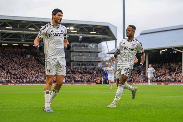 Fulham v Everton, Premier League GOAL CELEBRATION Fulham Forward Raul JimÃ nez (7) makes it 1-0 during the Premier League match between Fulham and Everton at Craven Cottage, London, UK on 7 February 2026. Editorial use only DataCo restrictions apply See www.football-dataco.com , Copyright: xChrisxFoxwellx PSI-23698-0050