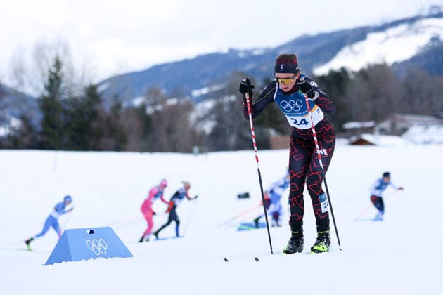 Olympische Winterspiele Milano Cortina 2026 Skilanglauf 10km + 10km Skiathlon Frauen am 07.02.2026 im Tesero Cross-Country Skiing Stadium in Cortina d™Ampezzo Katherine Sauerbrey ( Deutschland ) *** Olympic Winter Games Milano Cortina 2026 Cross Country Skiing 10km 10km Skiathlon Women on 07 02 2026 at the Tesero Cross Country Skiing Stadium in Cortina d™Ampezzo Katherine Sauerbrey Germany xMSx