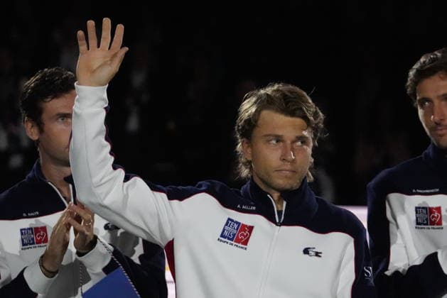 February 7, 2026, Le Portel, Bretagne, France: Alexandre Muller of French during the Davis Cup 2026, Qualifiers tennis event on 7 February 2026 at Le Chaudron in Le Portel, France - Photo Le Portel France - ZUMAl193 20260207_zsp_l193_086 Copyright: xLaurentxLairysx