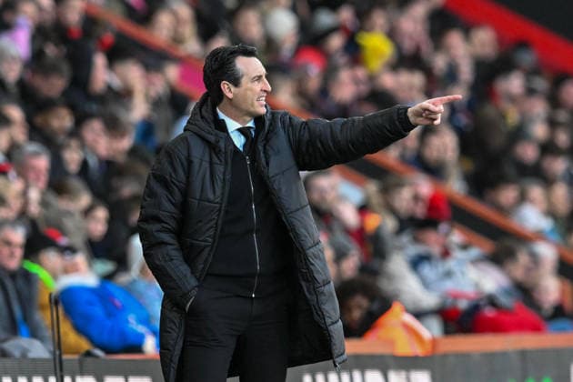 Bournemouth v Aston Villa, Premier League Aston Villa manager Unai Emery gestures during the Premier League match between Bournemouth and Aston Villa at the Vitality Stadium, Bournemouth, UK on 7 February 2026. Bournemouth Vitality Stadium Dorset UK Editorial use only DataCo restrictions apply See www.football-dataco.com , Copyright: xGrahamxHuntx PSI-23705-0084