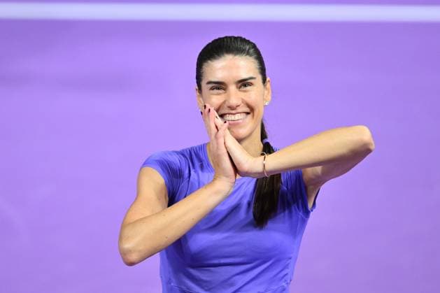 Sorana Cirstea of Romania plays against Emma Raducanu of Great Britain during the Transylvania Open 2026 final, a WTA250 Tournament, at BT Arena, in Cluj-Napoca, Romania, February 07, 2025. Transylvania Open 2026 - WTA, Tennis Damen 250 Tournament - Double FinalCluj Napoca Romania  Copyright: xAlexxNicodim Shutterstockx 16526889fp