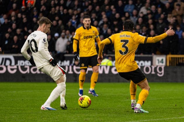 7th February 2026; Molineux Stadium, Wolverhampton, West Midlands, England; Premier League Football, Wolverhampton Wanderers versus Chelsea; Cole Palmer of Chelsea scores his third goal in the 38th minute to make the score 0-3  GodfreyxPitt