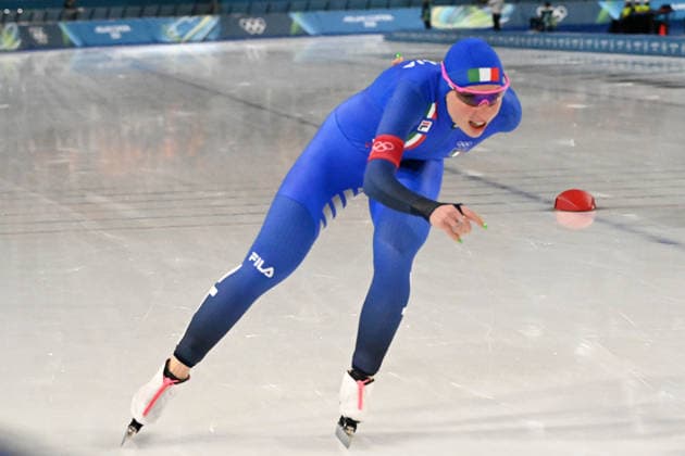 Francersca Lollobrigida (italia) in action during Speed skating, Eisschnelllauf Olympic Winter games, Winterspiele,Spiele, Summer games Milano-Cortina 2026 in Milano, Italy, February 07 2026  Copyright: xPasqualexGolia IPAxSportx xipa-agency.netx xx IPA_71077690 IPA_Agency_IPA71077690