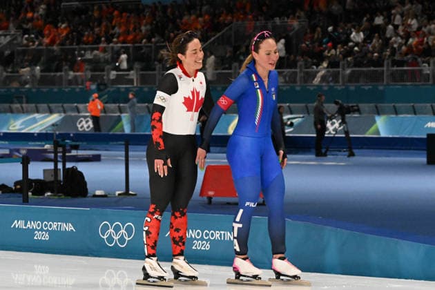 Francersca Lollobrigida (italia) in action during Speed skating, Eisschnelllauf Olympic Winter games, Winterspiele,Spiele, Summer games Milano-Cortina 2026 in Milano, Italy, February 07 2026  Copyright: xPasqualexGolia IPAxSportx xipa-agency.netx xx IPA_71077748 IPA_Agency_IPA71077748