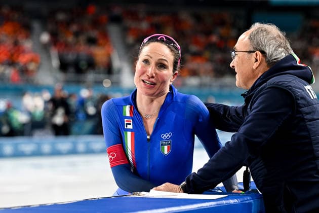 260207 Francesca Lollobrigida of Italy after competing in women s 3000m Speed skating, Eisschnelllauf during day 1 of the 2026 Winter Olympics on February 7, 2026 in Milan. Photo: Carl Sandin BILDBYRAN kod CS CS0856 skridskor speed skating Olympic Games, Olympische Spiele, Olympia, OS olympics winter olympics os ol olympiska spel vinter-os olympiske leker milano cortina 2026 milan cortina 2026 milano cortina 2026 olympic games milano cortina 2026 winter olympic games milano cortina-os milano cortina-ol vinter-ol 1 bbeng jubel italien *** 260207 Francesca Lollobrigida of Italy after competing in women s 3000m speed skating during day 1 of the 2026 Winter Olympics on February 7, 2026 in Milan Photo Carl Sandin BILDBYRAN code CS CS0856 skates speed skating olympic games olympics winter olympics os ol olympic games winter os olympic games milano cortina 2026 milan cortina 2026 milano cortina 2026 olympic games milano cortina 2026 winter olympic games milano cortina os milano cortina ol winter ol 1 bbeng jubel italien  Copyright: CARLxSANDIN BB260207CS086