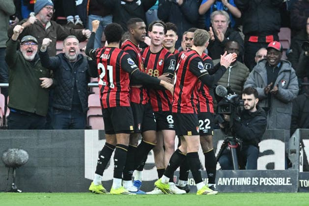 Bournemouth v Aston Villa, Premier League Goal 1-1 - Rayan (37) of AFC Bournemouth celebrates scoring the the equalising goal during the Premier League match between Bournemouth and Aston Villa at the Vitality Stadium, Bournemouth, UK on 7 February 2026. Bournemouth Vitality Stadium Dorset UK Editorial use only DataCo restrictions apply See www.football-dataco.com , Copyright: xGrahamxHuntx PSI-23705-0096