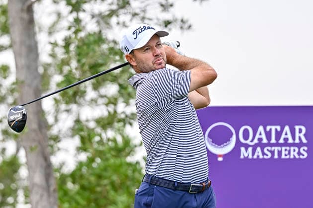 QATAR MASTERS 2026- THIRD ROUND Richard Sterne of South Africa tees off on the 6th hole during the third round of the Qatar Masters 2026 golf tournament at the Doha Golf Club in Doha, Qatar, on February 7, 2026 DOHA Qatar Copyright: xNOUSHADx