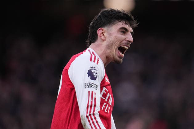 Premier League Arsenal v Sunderland Kai Havertz of Arsenal celebrates second goal during the Premier League match Arsenal vs Sunderland at Emirates, London, United Kingdom on 07 February 2026 (Photo by Harvey Murphy News Images) Copyright: xHarveyxMurphy NewsxImagesx