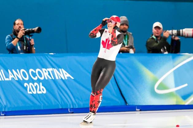 2026-02-07 - Milano Cortina 2026 Winter Olympics 3000m Women MILAN, ITALY - FEBRUARY 7: Valerie Maltais of Canada during the Milano Cortina 2026 Winter Olympics at the Milano Speed skating, Eisschnelllauf Arena on February 7, 2026 in Milan, Italy Milan Milano Speed Skating Arena Italy Content not available for redistribution in The Netherlands directly or indirectly through any third parties. Copyright: xAndrexWeeningx
