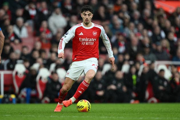 Arsenal v Sunderland, Premier League Arsenal forward Kai Havertz (29) during the Premier League match between Arsenal and Sunderland at the Emirates Stadium, London, UK on 7 February 2026. London Emirates Stadium Greater London UK Editorial use only DataCo restrictions apply See www.football-dataco.com , Copyright: xSimonxTraylenx PSI-23707-0030