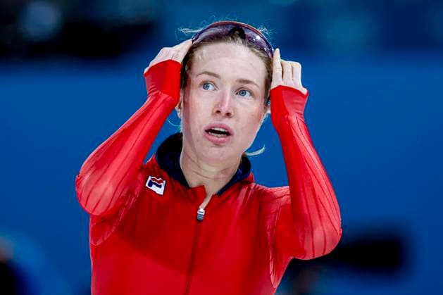 Ragne Wiklund of Norway looks on after Women 3000m, Milano Cortina 2026 Winter Olympics: Day 1, Speed skating, Eisschnelllauf - Milano Cortina 2026 Winter Olympics: Day 1, Milano Speed Skating Stadium, February 7, 2026, Milan, Italy.