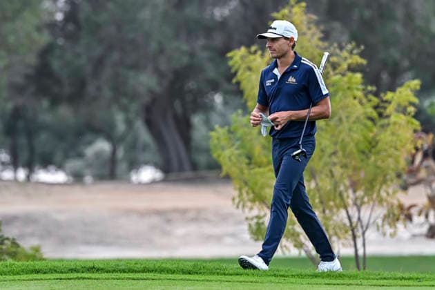 QATAR MASTERS 2026- THIRD ROUND Daniel Hillier of New Zealand walks the 7th hole during the third round of the Qatar Masters 2026 golf tournament at the Doha Golf Club in Doha, Qatar, on February 7, 2026 DOHA Qatar Copyright: xNOUSHADx