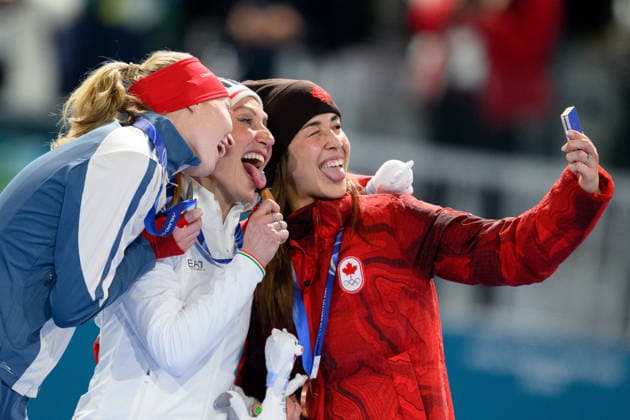 260207 Ragne Wiklund of Norway, Francesca Lollobrigida of Italy and Valerie Maltais of Canada celebrate with their medals after women s 3000m Speed skating, Eisschnelllauf during day 1 of the 2026 Winter Olympics on February 7, 2026 in Milan. Photo: Carl Sandin BILDBYRAN kod CS CS0856 skridskor speed skating Olympic Games, Olympische Spiele, Olympia, OS olympics winter olympics os ol olympiska spel vinter-os olympiske leker milano cortina 2026 milan cortina 2026 milano cortina 2026 olympic games milano cortina 2026 winter olympic games milano cortina-os milano cortina-ol vinter-ol 1 bbeng jubel norge *** 260207 Ragne Wiklund of Norway, Francesca Lollobrigida of Italy and Valerie Maltais of Canada celebrate with their medals after women s 3000m speed skating during day 1 of the 2026 Winter Olympics on February 7, 2026 in Milan Photo Carl Sandin BILDBYRAN code CS CS0856 skates speed skating olympic games olympics winter olympics os ol olympic games winter os olympic games milano cortina 2026 milan cortina 2026 milano cortina 2026 olympic games milano cortina 2026 winter olympic games milano cortina os milano cortina ol winter ol 1 bbeng jubel norge  Copyright: CARLxSANDIN BB260207CS094