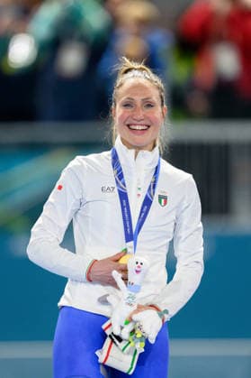 260207 Francesca Lollobrigida of Italy celebrate with her gold medal after women s 3000m Speed skating, Eisschnelllauf during day 1 of the 2026 Winter Olympics on February 7, 2026 in Milan. Photo: Carl Sandin BILDBYRAN kod CS CS0856 skridskor speed skating Olympic Games, Olympische Spiele, Olympia, OS olympics winter olympics os ol olympiska spel vinter-os olympiske leker milano cortina 2026 milan cortina 2026 milano cortina 2026 olympic games milano cortina 2026 winter olympic games milano cortina-os milano cortina-ol vinter-ol 1 bbeng jubel norge *** 260207 Francesca Lollobrigida of Italy celebrate with her gold medal after women s 3000m speed skating during day 1 of the 2026 Winter Olympics on February 7, 2026 in Milan Photo Carl Sandin BILDBYRAN code CS CS0856 skates speed skating olympic games olympics winter olympics os ol olympic games winter os olympic games milano cortina 2026 milan cortina 2026 milano cortina 2026 olympic games milano cortina 2026 winter olympic games milano cortina os milano cortina ol winter ol 1 bbeng jubel norge  Copyright: CARLxSANDIN BB260207CS103