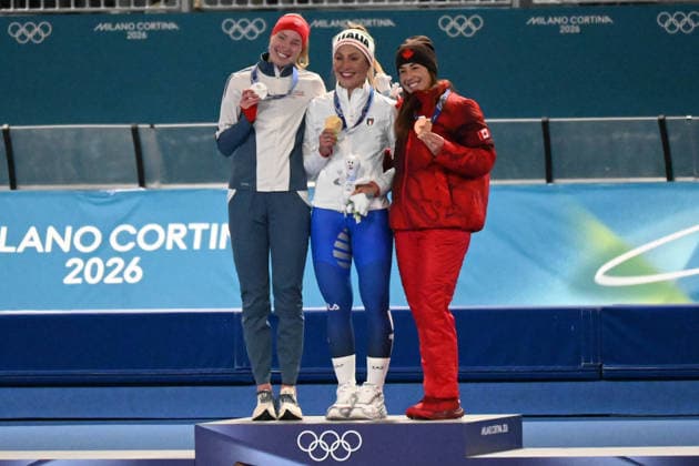 Francersca Lollobrigida (italia) gold Medal during Speed skating, Eisschnelllauf Olympic Winter games, Winterspiele,Spiele, Summer games Milano-Cortina 2026 in Milano, Italy, February 07 2026  Copyright: xPasqualexGolia IPAxSportx xipa-agency.netx xx IPA_71080298 IPA_Agency_IPA71080298