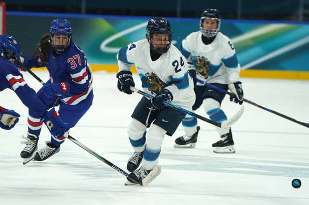 Milano Cortina, 2026 , Winter Olympic Games, Olympische Spiele, Olympia, OS Olympische Winter-Olympische spiele 2026 , Eishockey Frauen, Women s Preliminary Round . USA vs Finland, Milano, Ice hockey, Eishockey Arena Milano, viivi Vainikka, Finland FIN; Photocopyright Gladys Chai von der Laage *** Milano Cortina, 2026 , Winter Olympic Games, Winter Olympic Games 2026 , Ice Hockey Women, Women s Preliminary Round USA vs Finland, Milano, Ice Hockey Arena Milano, viivi Vainikka, Finland FIN Photocopyright Gladys Chai von der Laage